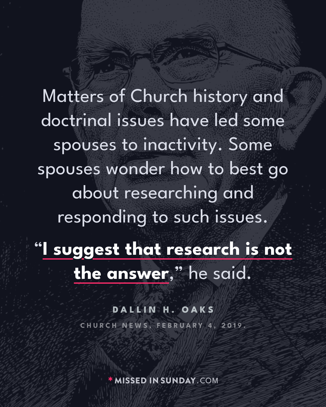 Research is not the answer